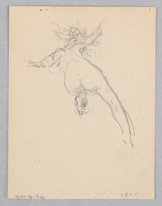 Estudio para una mujer bailando, "Humores a la Música," Mendelssohn Glee Club, Nueva York, NY de Robert Frederick Blum