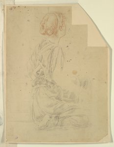 Estudio para una mujer sentada, “Festival de la Vendimia,” Mendelssohn Glee Club, Nueva York, NY de Robert Frederick Blum