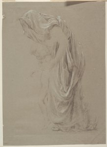 Estudio para una mujer de pie con niño, "Festival de la Vendimia," Mendelssohn Glee Club, Nueva York, NY de Robert Frederick Blum