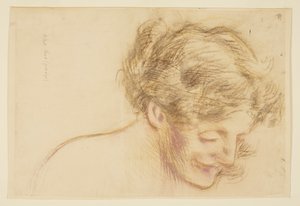 Estudio para una mujer, “Festival de la Vendimia,” Mendelssohn Glee Club, Nueva York, NY de Robert Frederick Blum