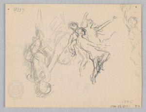 Estudio para mujeres bailando, "Humores a la música," Mendelssohn Glee Club, Nueva York, NY de Robert Frederick Blum