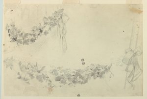 Estudio para guirnaldas, "Festival de la Vendimia," Mendelssohn Glee Club, Nueva York, NY de Robert Frederick Blum