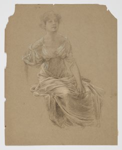 Estudio para Mujer, “Festival de la Vendimia,” Mendelssohn Glee Club, Nueva York, NY de Robert Frederick Blum