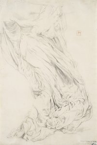 Estudio de drapeado para mural Moods to Music, 1893-95