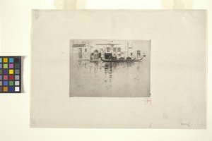 Canal veneciano (tinta) de Robert Frederick Blum