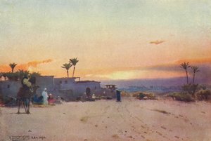 Un pueblo fellah, c1880, 1904 de Robert George Talbot Kelly