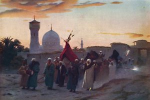 Una procesión de bodas en Menzala: El regreso de la novia de Robert George Talbot Kelly