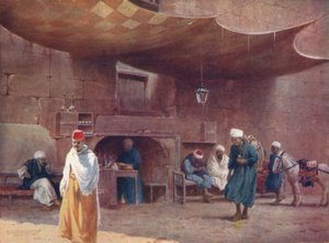 Un café árabe, El Cairo, c1880, 1904 de Robert George Talbot Kelly