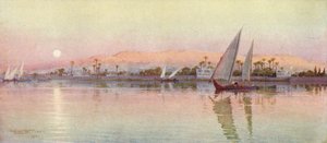 El Cairo desde el río - Atardecer, c1880, 1904 de Robert George Talbot Kelly