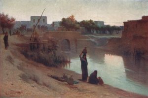 Atardecer en Fakus, c1880, 1904 de Robert George Talbot Kelly