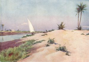 En el canal de Ismailia, cerca de Tel-El-Kebir, c1880, 1904 de Robert George Talbot Kelly
