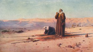 Oración en el desierto, c. 1880, 1904 de Robert George Talbot Kelly