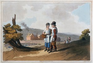 Niños trabajadores de fábrica, 1814 de Robert Havell