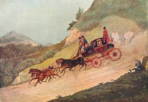Carruaje del Correo Real, siglo XIX, 1907 de Robert Havell