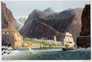 Las carreteras, Santa Elena, 1815 de Robert Havell