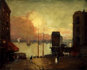 Nubes cúmulos, East River, 1901-1902