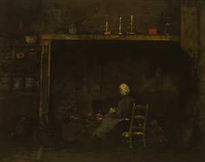 Interior de Normandía, 1899 de Robert Henri