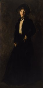 Mujer joven de negro de Robert Henri