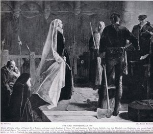 El fin, Fotheringay, 1587, ilustración de 