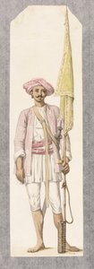 Hombre Cohete del Sultán Tipoo (1750-99), c.1793-4 de Robert Hone