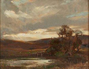 Tarde en el Camino Swire, Puente Ettrick de Robert Hope