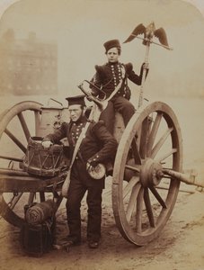 Trompetistas Gritten y Lang, Artillería Real, 1856
