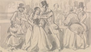 Refrescos públicos en la baja sociedad de Robert Isaac Cruikshank