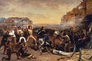 La caída de El Álamo o La última batalla de Crockett de Robert Jenkins Onderdonk
