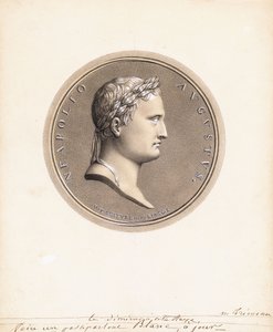 Emperador Napoleón I, de Perfil a la Derecha - Diseño para una Medalla de Robert Lefevre