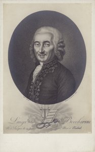 Luigi Boccherini, compositor y violonchelista italiano (1743-1805) de Robert Lefevre