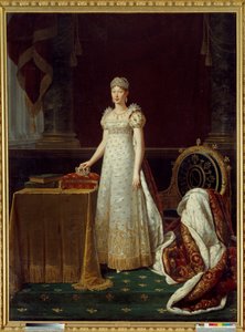 Retrato de la emperatriz María Luisa de Austria, esposa de Napoleón I, representada como Regente del Imperio y llevando un conjunto de diamantes Chaumet donado por Napoleón en 1812