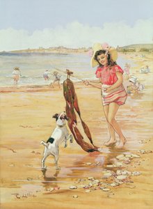 Un día de verano (acuarela sobre papel) de Robert Lillie