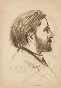 Boceto de retrato de Louis M. Eilshemius, 1903 de Robert Lindner
