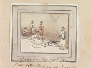Escena de un Durbar, Poona, 3 de octubre de 1792