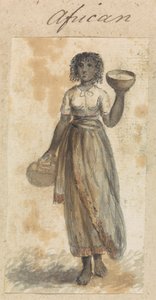 Mujer africana con cestas de Robert Mabon