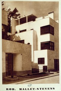 Casa en la rue Mallet-Stevens, 16º Arrondissement en París, c.1930 de Robert Mallet Stevens