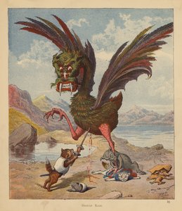 Los gatitos peregrinos: Furia del Grifo (litografía en color) de Robert Michael Ballantyne