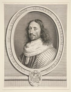 Guillaume de Lamoignon, primer presidente del Parlamento de París (Primer presidente del Parlamento de París) de Robert Nanteuil