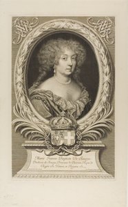 Marie Jeanne Baptiste, duquesa de Saboya de Robert Nanteuil