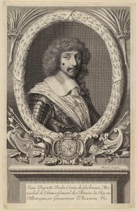 Retrato de Jean Baptiste Budes de Guébriant, mariscal francés de Robert Nanteuil