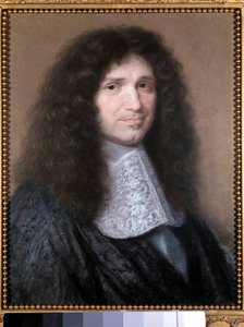 Retrato de Jean Baptiste (Jean-Baptiste) Colbert (1619-1683), intendente de finanzas de Luis XIV. Pintura al pastel de Robert Nanteuil (1623-1678). 1676. Chantilly, museo Condé de Robert Nanteuil