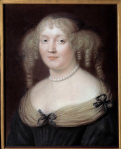 Retrato de Marie de Rabutin-Chantal, marquesa de Sevigne (1626-1696), mujer de letras de Robert Nanteuil