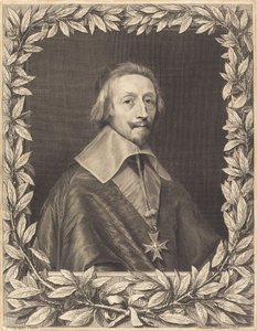 Cardenal Richelieu de Robert Nanteuil after Philippe de Champaigne