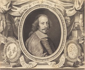 Cardenal Jules Mazarin de Robert Nanteuil after Pierre Mignard I
