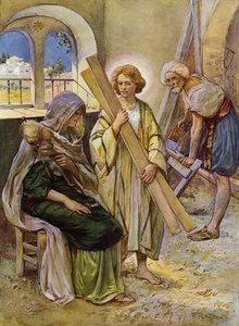 El Niño Jesús en el Taller del Carpintero de Robert Payton Reid
