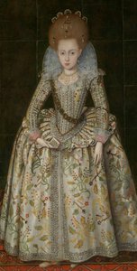 Princesa Isabel 1596-1662, luego Reina de Bohemia, ca. 1606 de Robert Peake I