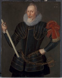 Retrato de hombre, posiblemente Thomas Howard, tercer vizconde de Bindon (hacia 1539-1611) de Robert Peake the elder