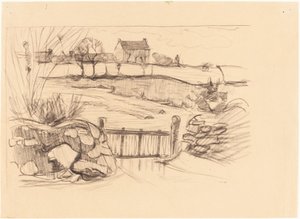 Puerta a la Granja, Pont-Aven de Robert Polhill Bevan