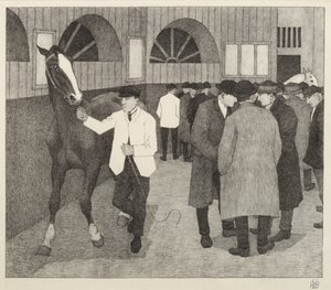 Comerciantes de Caballos en el Barbican, 1921