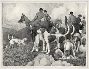 Escena de caza de Robert Polhill Bevan